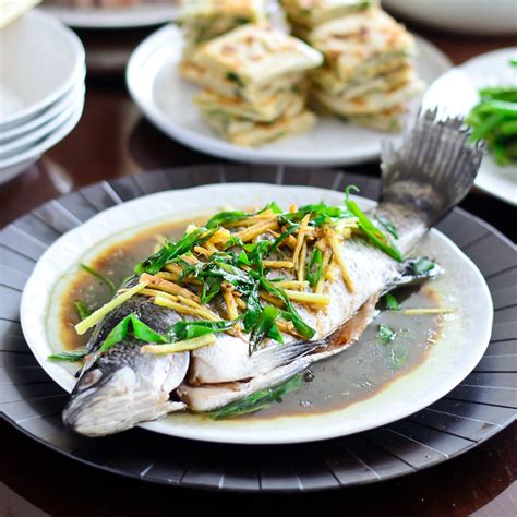 Steamed Whole Fish, Chinese Style .